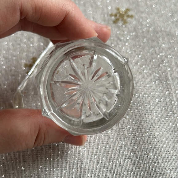 MCM miniature glass jam jelly jar, salt cellar, 3 piece set, EUC - Picture 6 of 10